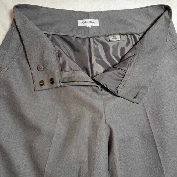 Calvin‎ Klein Ladies Pants Size 8 Gray Color Taupe pants - Picture 3 of 13